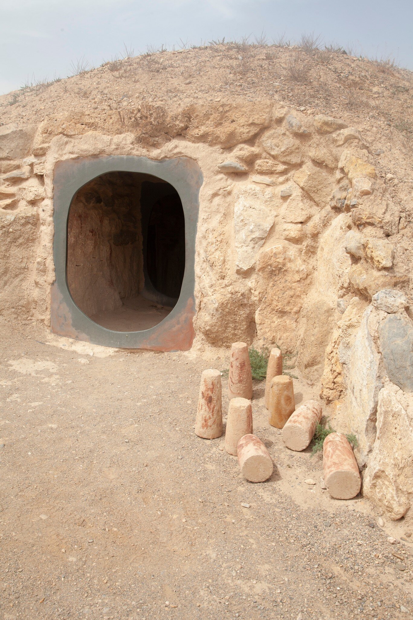 View of the archaeological site of Los Millares near Almería, Spain.