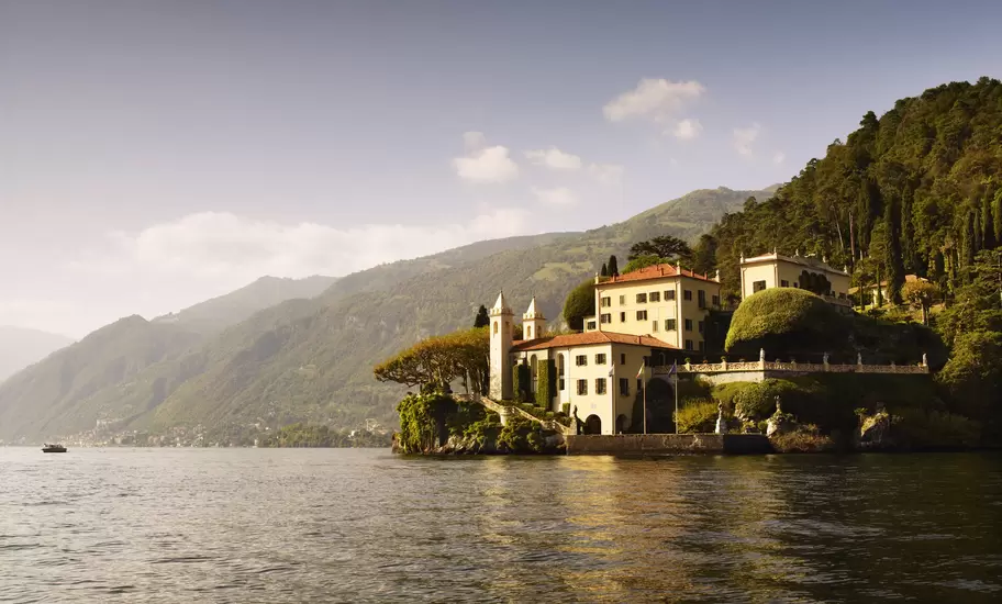 Villa del Balbianello, on shores of Lake Como.