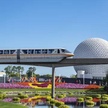 The monorail at Disney World is the most stylish way to travel around the resort. Getty Images