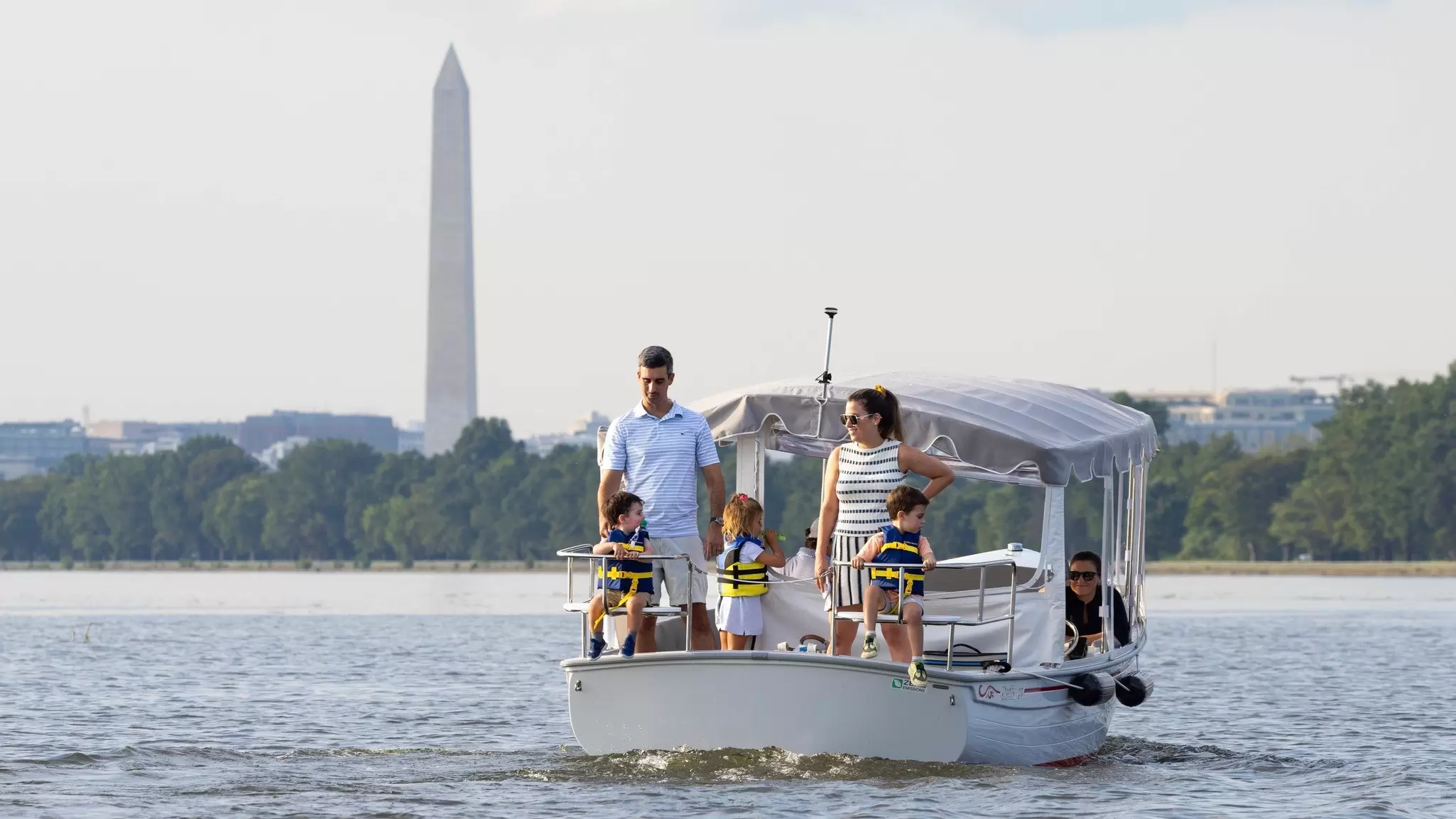 There’s always something new to try in Washington, DC – like an electric boat tour of the Potomac River © courtesy of SeaDC