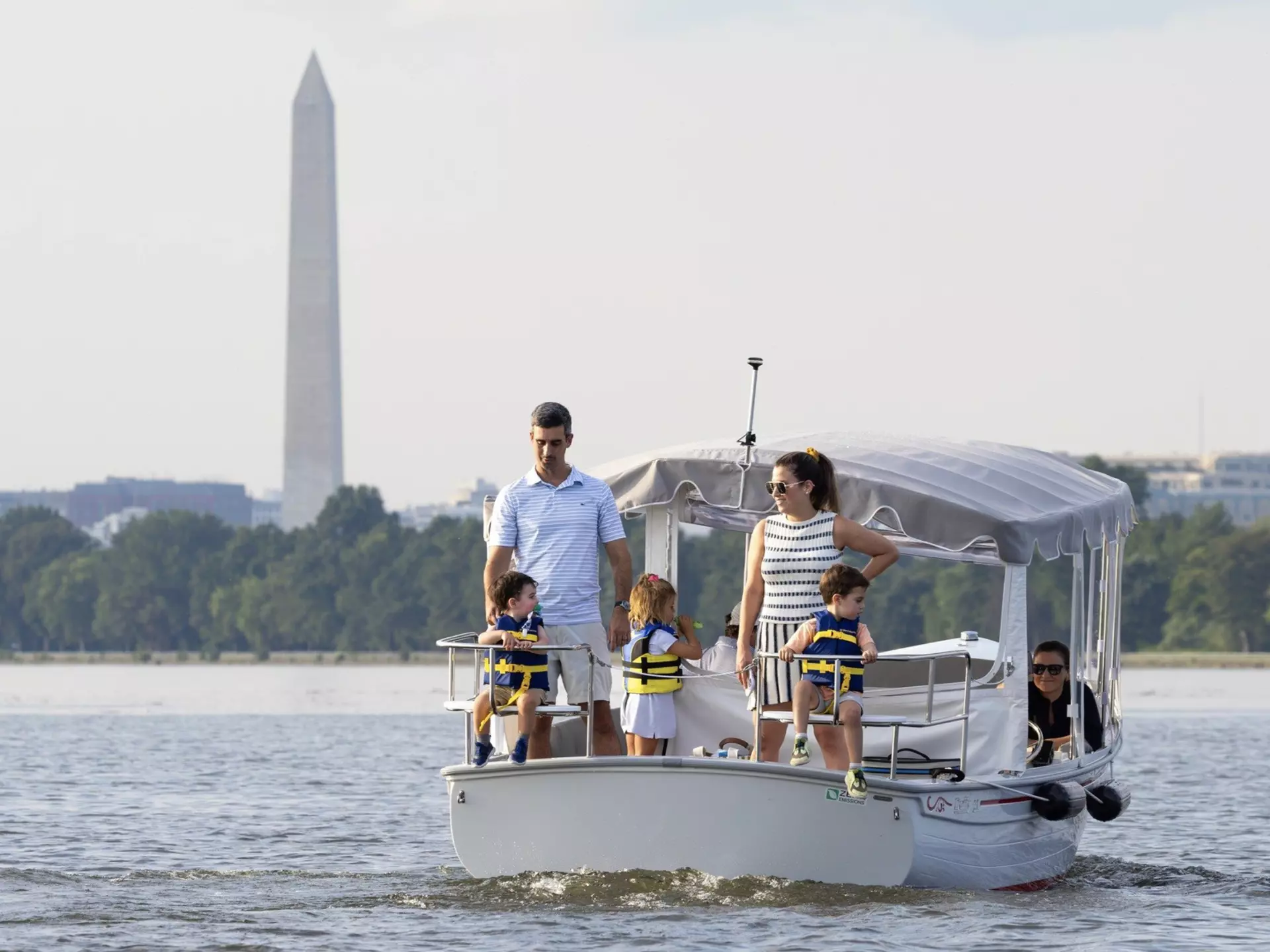 There’s always something new to try in Washington, DC – like an electric boat tour of the Potomac River © courtesy of SeaDC