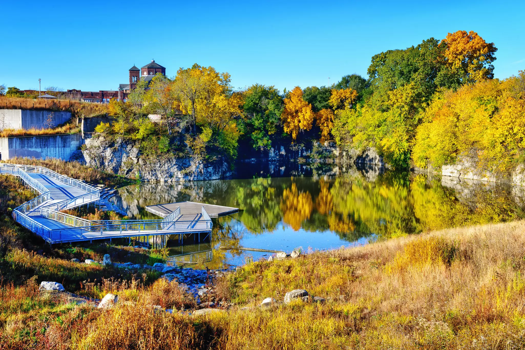 Stearns Quarry in Palmisano Park, Chicago