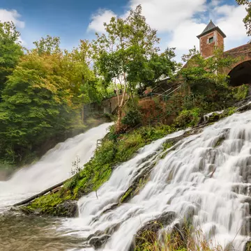 Long exposure of stunning and popular waterfalls in the Belgian Ardennes