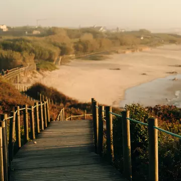 Along the coastal route of the Portuguese Camino de Santiago. Brester Irina/Shutterstock