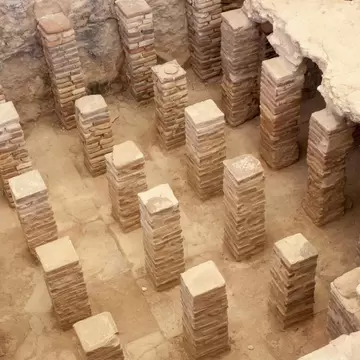Ancient artifacts from the Roman city of Kourian in Cyprus