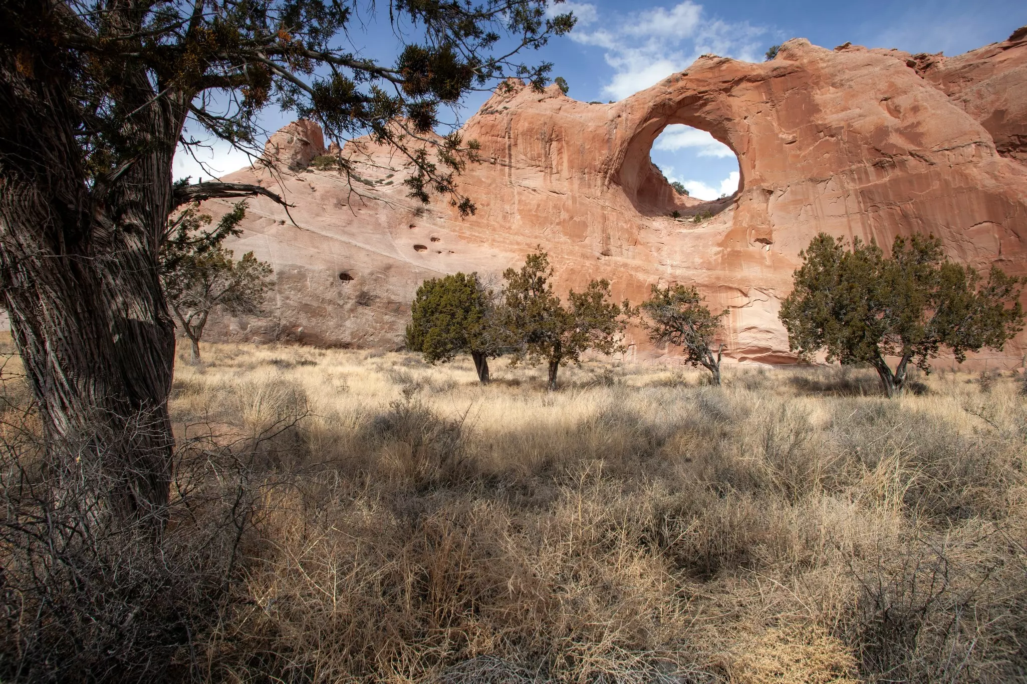 Window rock on Navajo lands in northern Arizona