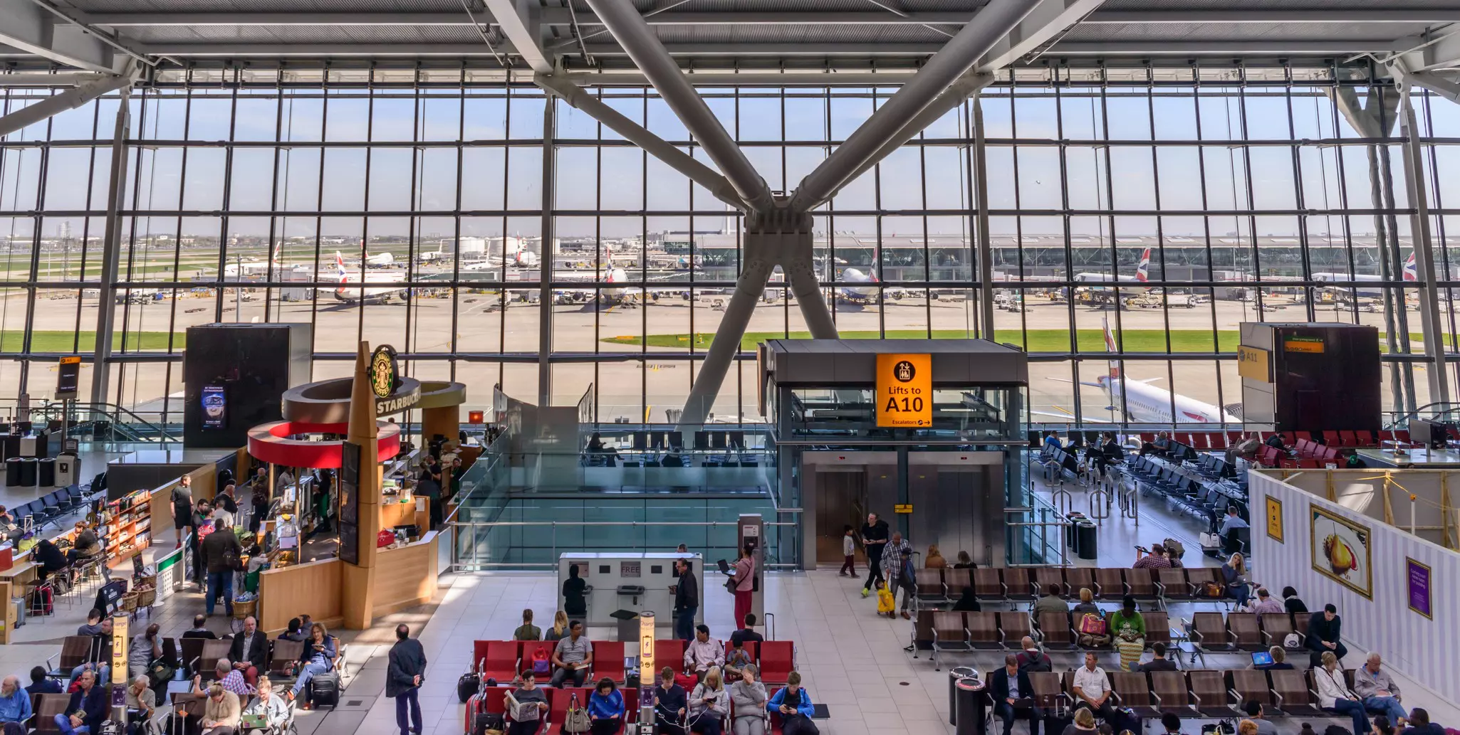 Heathrow Terminal 5 is an airport terminal at Heathrow Airport.