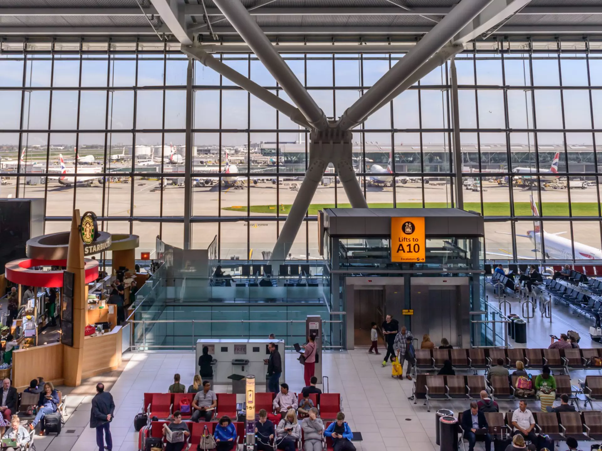 Heathrow Terminal 5 is an airport terminal at Heathrow Airport.
