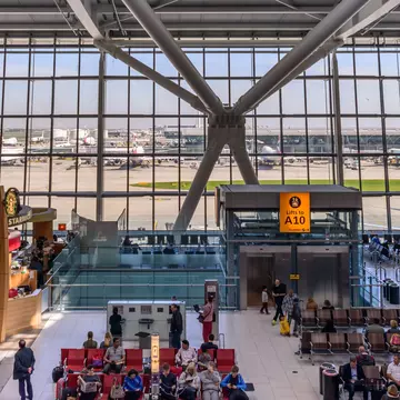 Heathrow Terminal 5 is an airport terminal at Heathrow Airport.