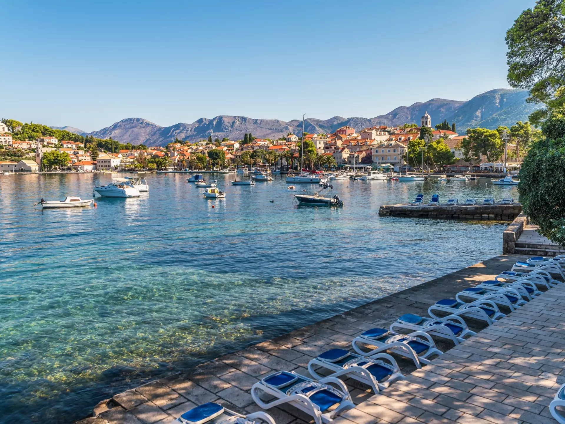 The best day trips from Dubrovnik include beautiful beach towns like Cavtat. Horia Merla/Shutterstock