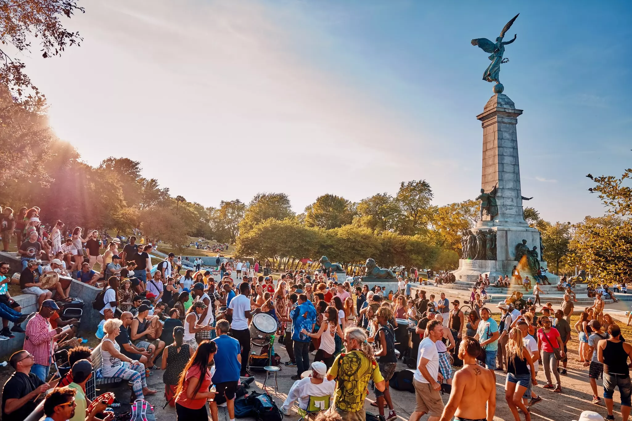 The summer sunshine brings the party to Montréal. Shutterstock 