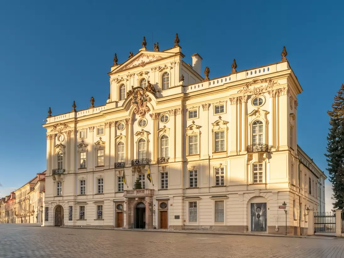 Prague, Czech Republic. Baroque Sternberg Palace (17th cent.), Archbishop's Palace in in Prague's castle district. 