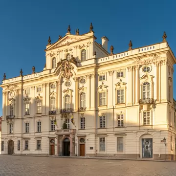 Prague, Czech Republic. Baroque Sternberg Palace (17th cent.), Archbishop's Palace in in Prague's castle district. 