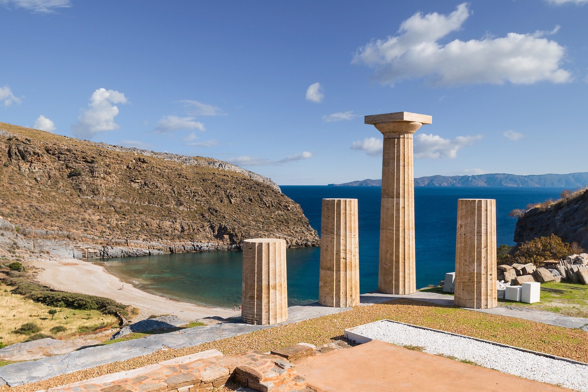 The remains of the ancient city of Karthaia founded in the 12th century BC on the south-eastern coast of the Greek island of Kea in the Cyclades archipelago; Shutterstock ID 1934642078; your: Barbara Di Castro; gl: 65050; netsuite: digital; full: poi