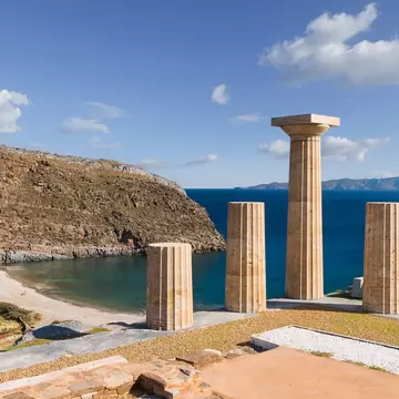 The remains of the ancient city of Karthaia founded in the 12th century BC on the south-eastern coast of the Greek island of Kea in the Cyclades archipelago; Shutterstock ID 1934642078; your: Barbara Di Castro; gl: 65050; netsuite: digital; full: poi