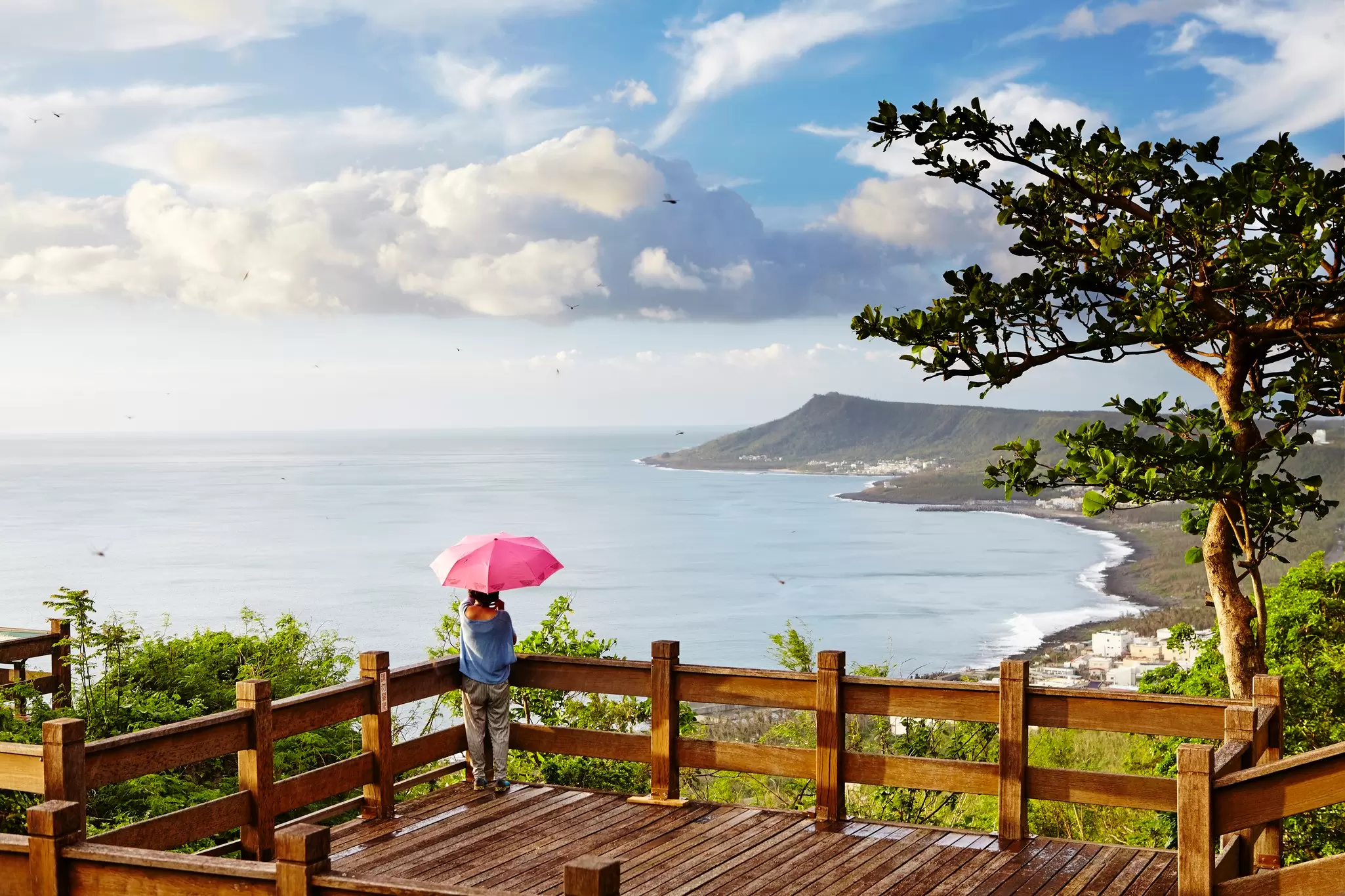 The cities, mountains and coastline of Taiwan