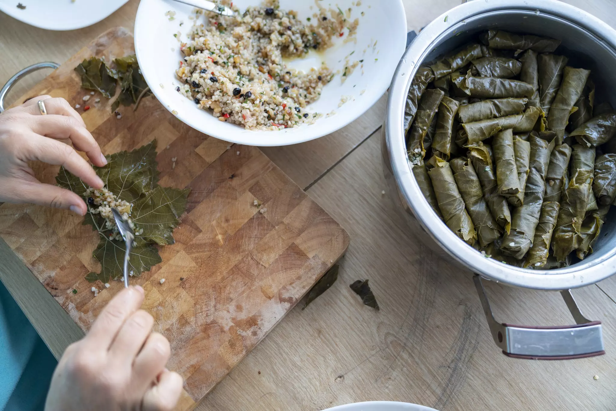 Make traditional Turkish dishes, such as dolmas, in Istanbul © selimaksan / Getty Images