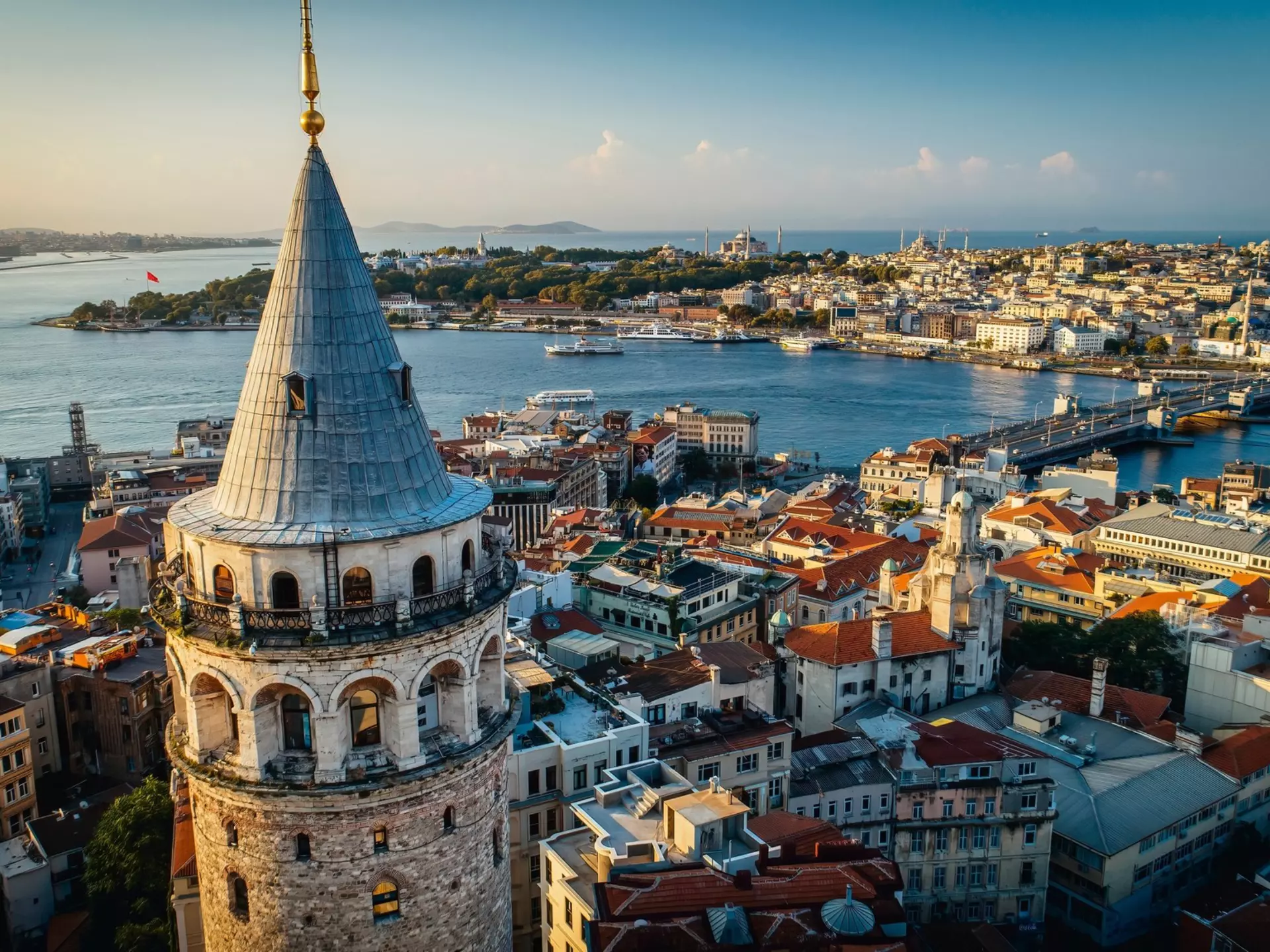 The Galata Tower dominates the skyline of Istanbul. thehakanarslan/Shutterstock