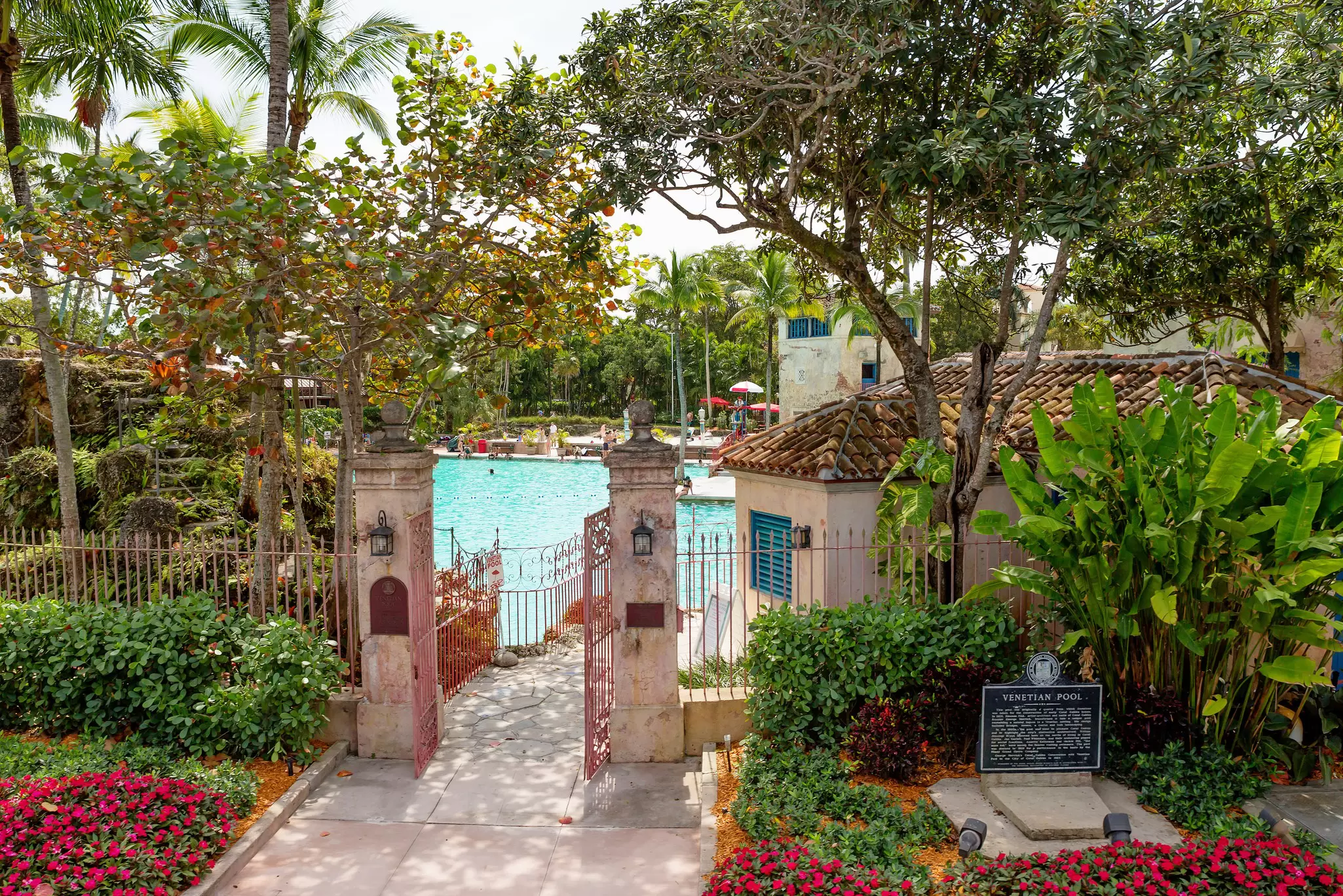 Entrance to the Venetian Pool in Coral Gables, Florida.