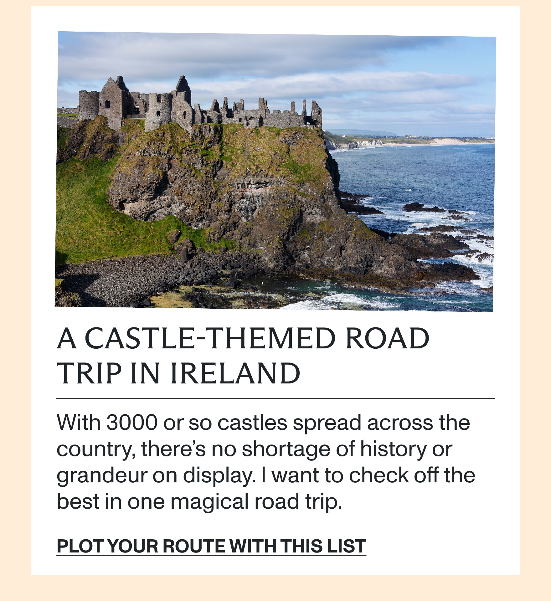 A castle-themed road trip in Ireland