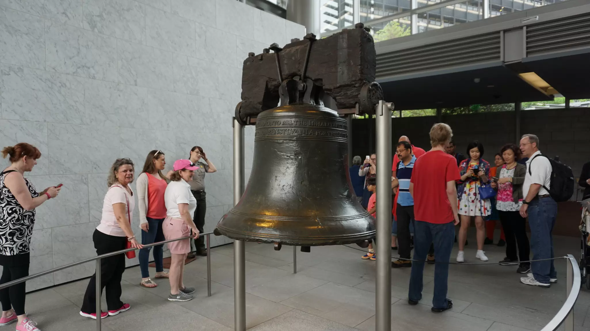 School groups at the Liberty Bell