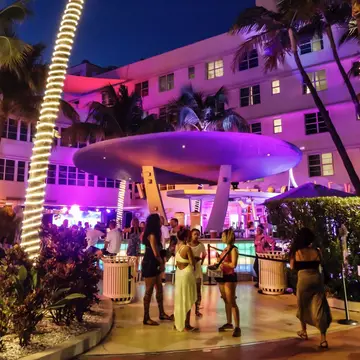 Things get going late in Miami. If you’re here to party, count on staying out until the wee hours © Jeff Greenberg / Universal Images Group / Getty Images