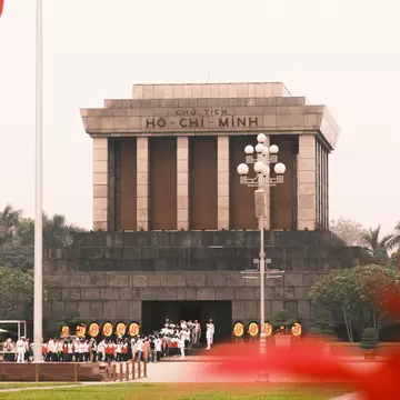 HANOI, VIETNAM — April 19, 2025
Ho Chi Minh Mausoleum & Ba Dinh Square, 
Hanoi
cropped