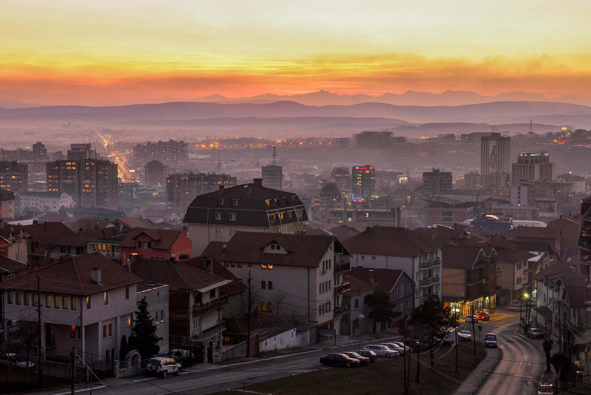 Pristina cityscape