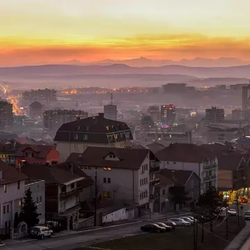 Pristina cityscape