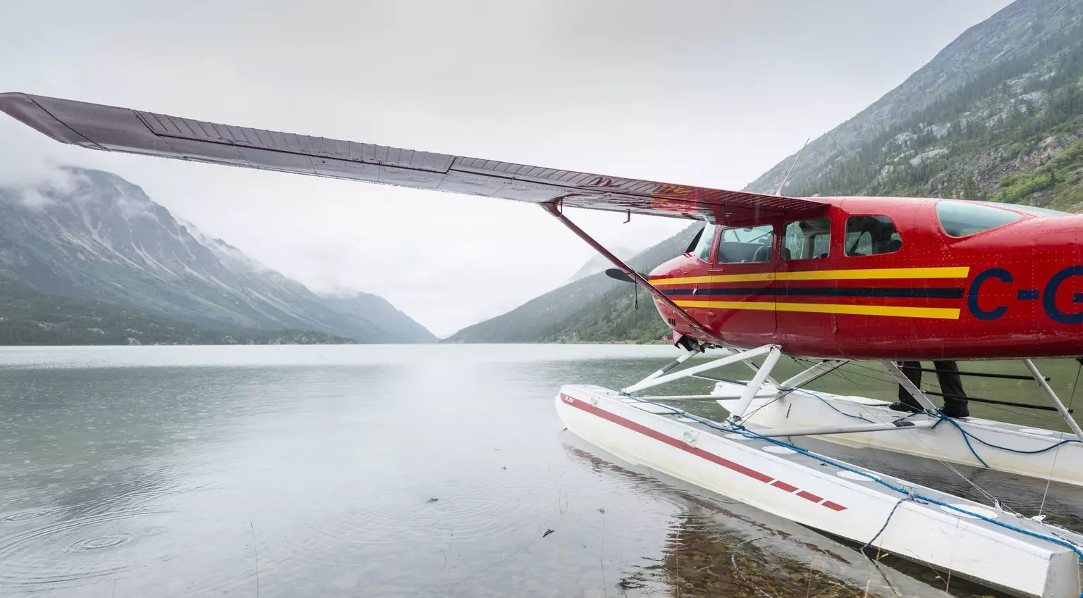 Sea plane, Bennett, Yukon, Canada