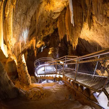Interior of Hastings cave in Tasmania's south west, Australia.
