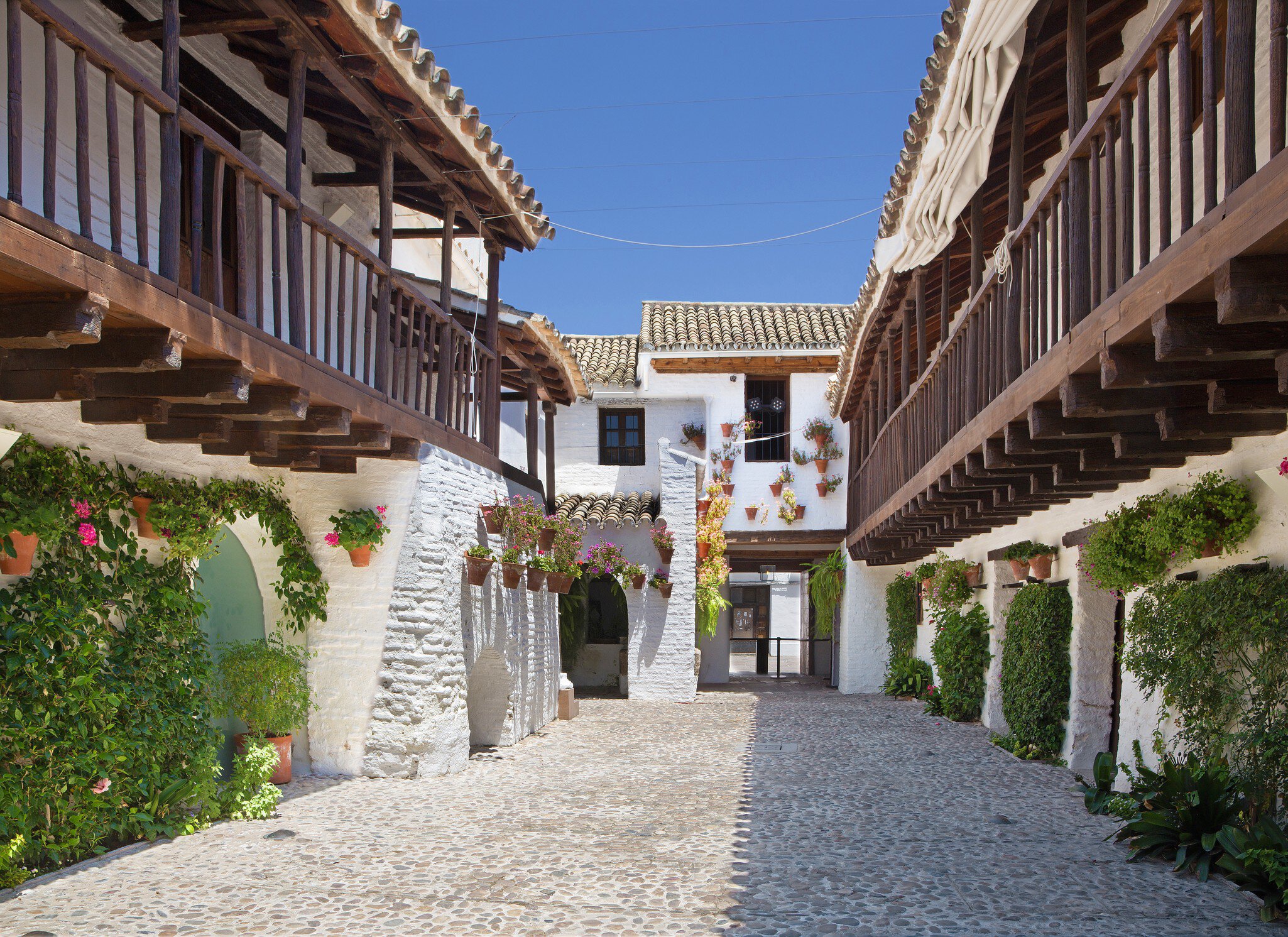 The yard (pacio) of Centro de Flamenco Fosforito or Musuem of Flamenco.