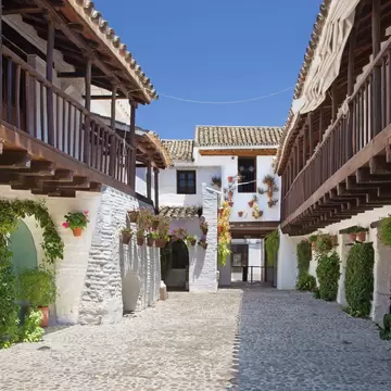 The yard (pacio) of Centro de Flamenco Fosforito or Musuem of Flamenco.