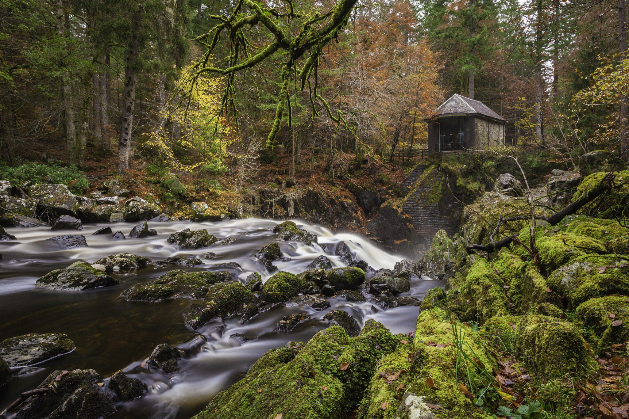The River Braan at the Hermitage, Dunkeld.