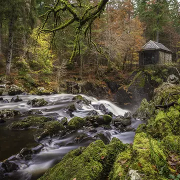The River Braan at the Hermitage, Dunkeld.