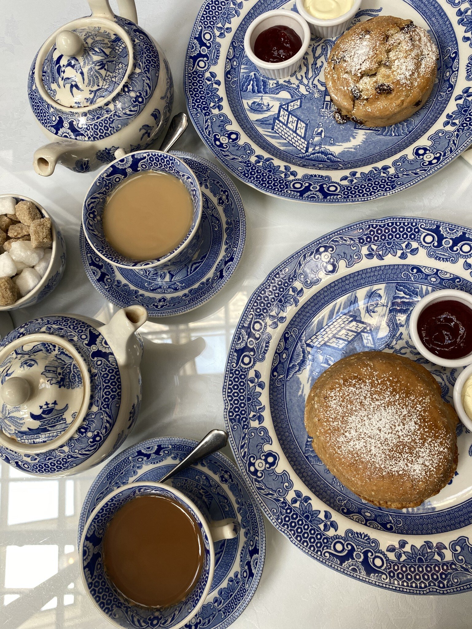 Glasgow, Scotland - 30 April 2024: A top down view of afternoon tea and scones at the Mackintosh At The Willow tearoom in Glasgow, Scotland, License Type: media, Download Time: 2025-08-06T19:35:26.000Z, User: katelyn.perry_lonelyplanet, Editorial: true, purchase_order: 65050 - Digital Destinations and Articles, job: wip, client: wip, other: Katelyn Perry