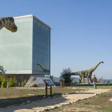 View of the Museo Paleontológico de Castilla-La Mancha in Cuenca, Spain.