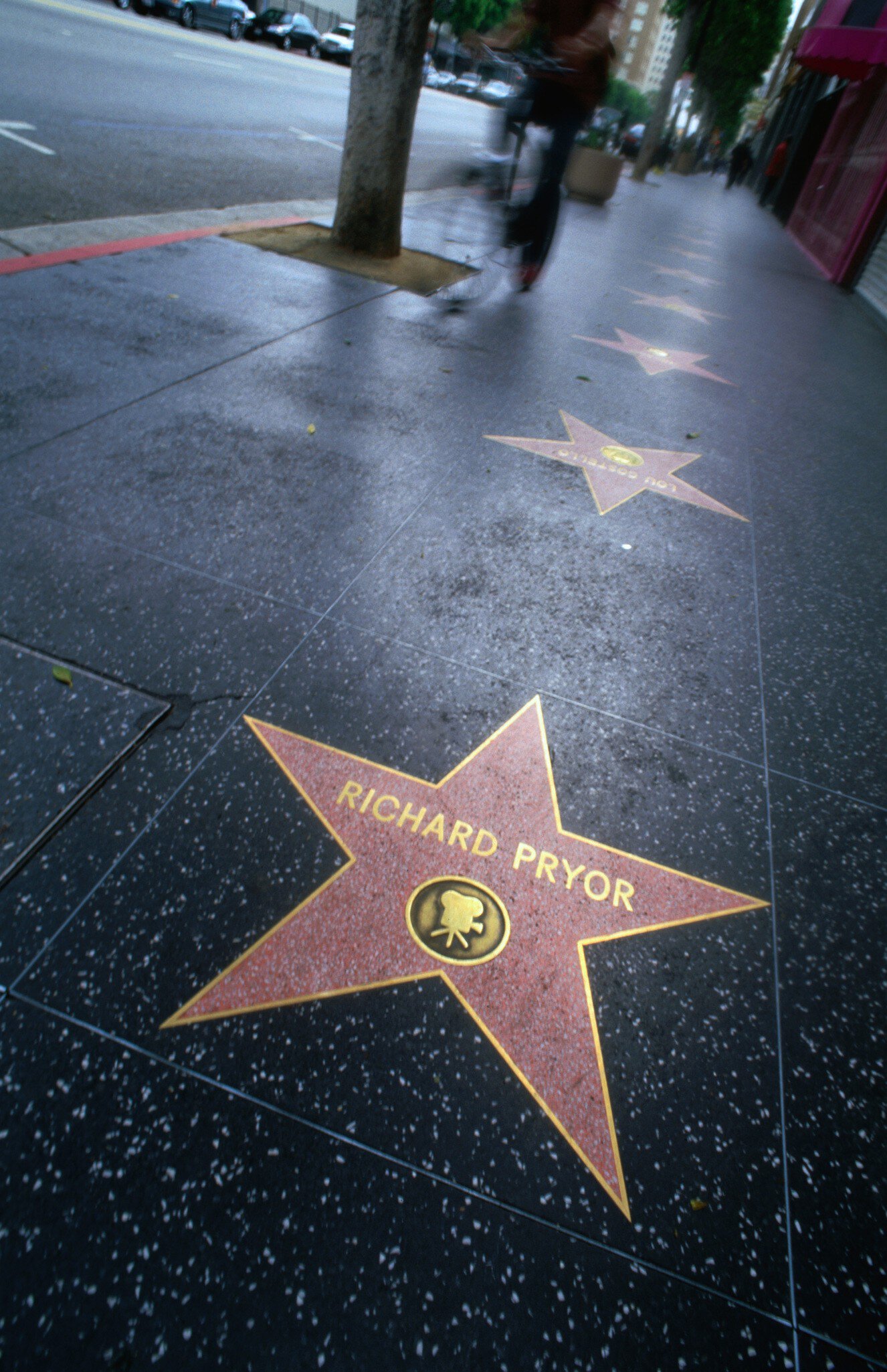 Richard Pryor on the Hollywood Walk of Fame.
13780-55
California, Los Angeles, North America, United States, art, cinema, culture, detail, entertainment, film, historic, pavement, people, performer, performing arts, personality, shape, site, star, theatrical, urban