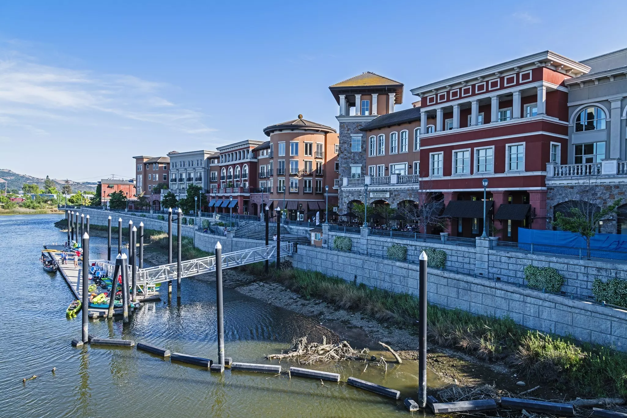 Riverfront in downtown Napa, CA.