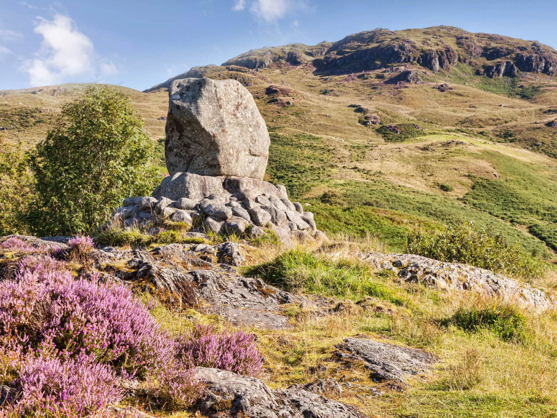 Park your wheels by the Bruce Memorial (Bruce’s Stone) in the Galloway Hills at Glentrool ©travellinglight/Alamy Stock Photo
