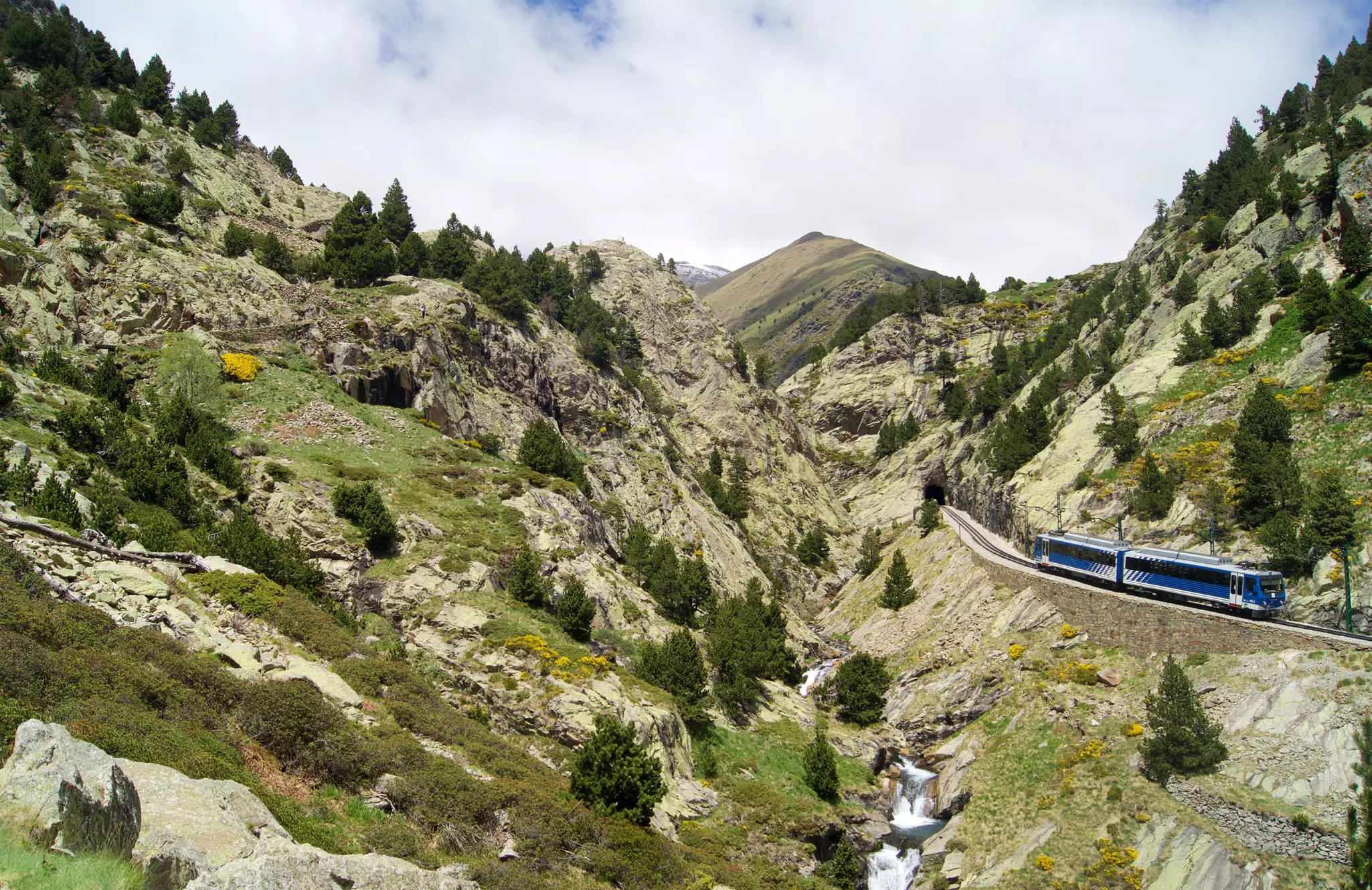 At Ribes de Freser, you can pick up the Vall de Núria rack railway through the Catalan Pyrenees © Amazing Travels / Shutterstock