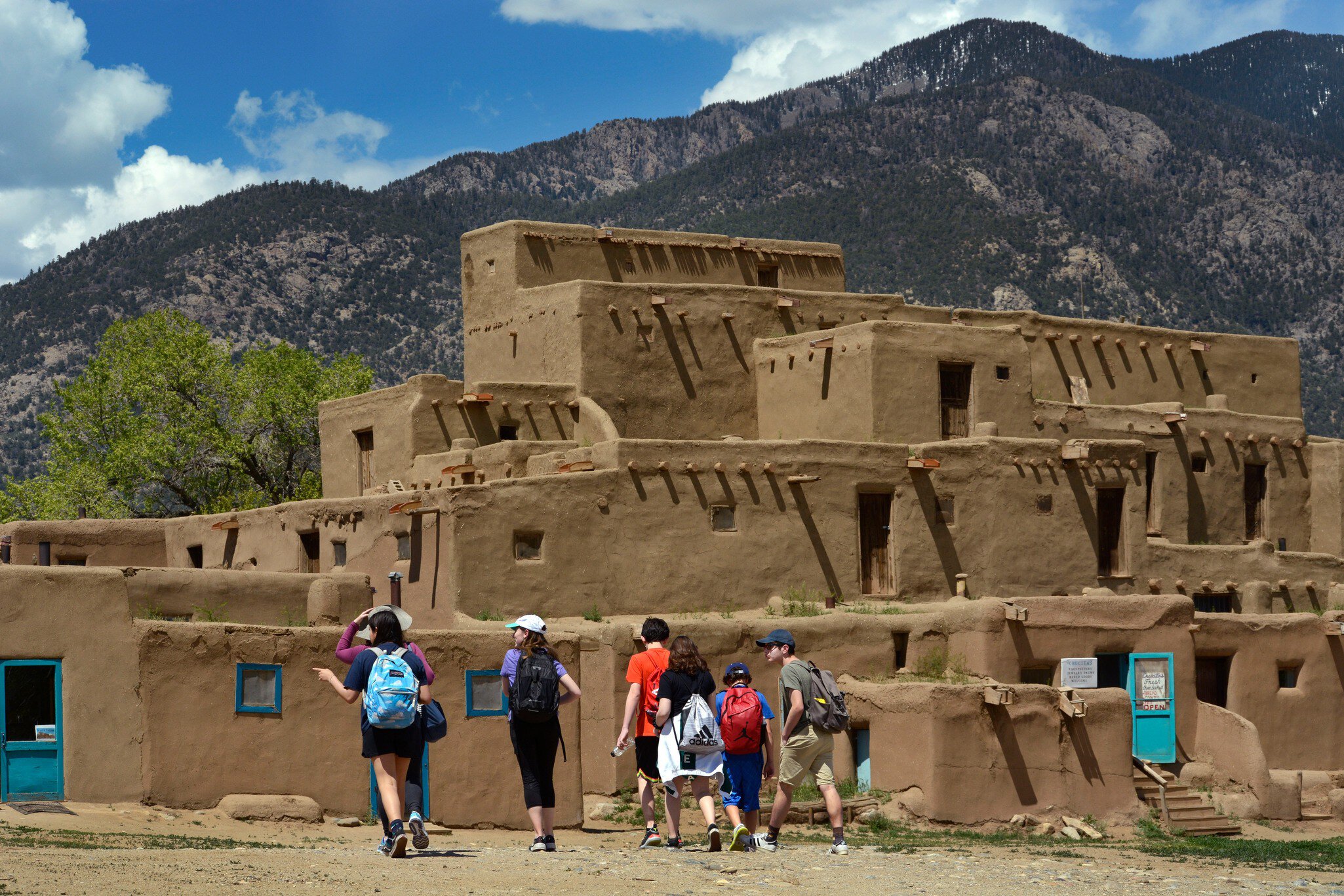 GettyImages-1158492357.jpg
Tourists visit Taos Pueblo, a Native-American pueblo near Taos, New Mexico