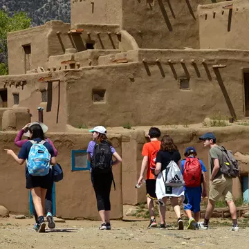 GettyImages-1158492357.jpg
Tourists visit Taos Pueblo, a Native-American pueblo near Taos, New Mexico