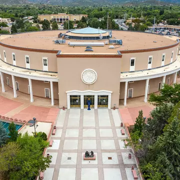 New Mexico State Capitol Building The Roundhouse in Santa Fe NM USA
