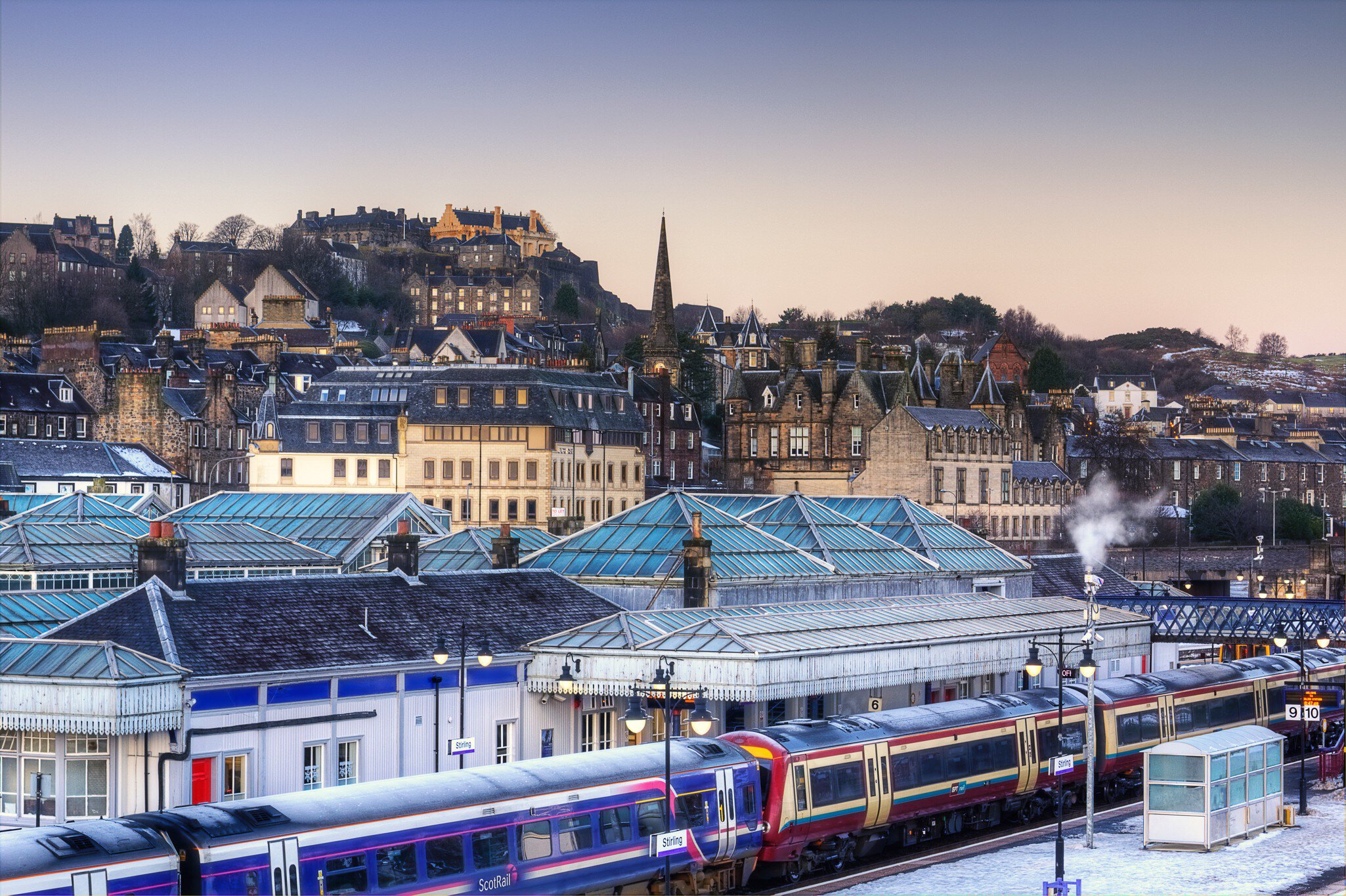 Stirling city at dawn