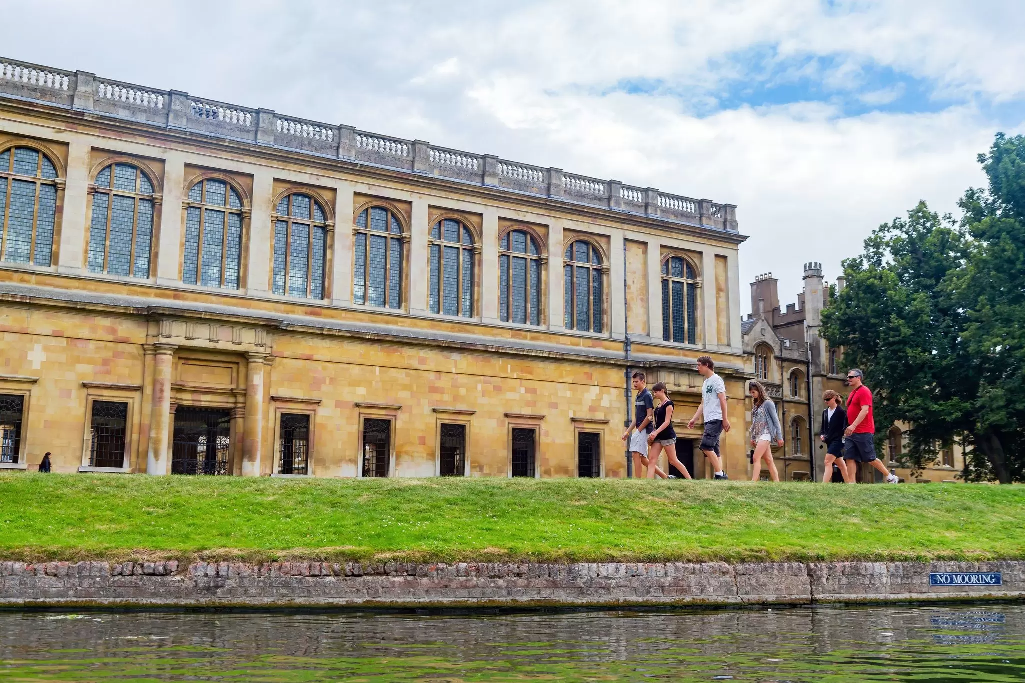 Exterior view of the Wren Library at Cambridge University in the UK.