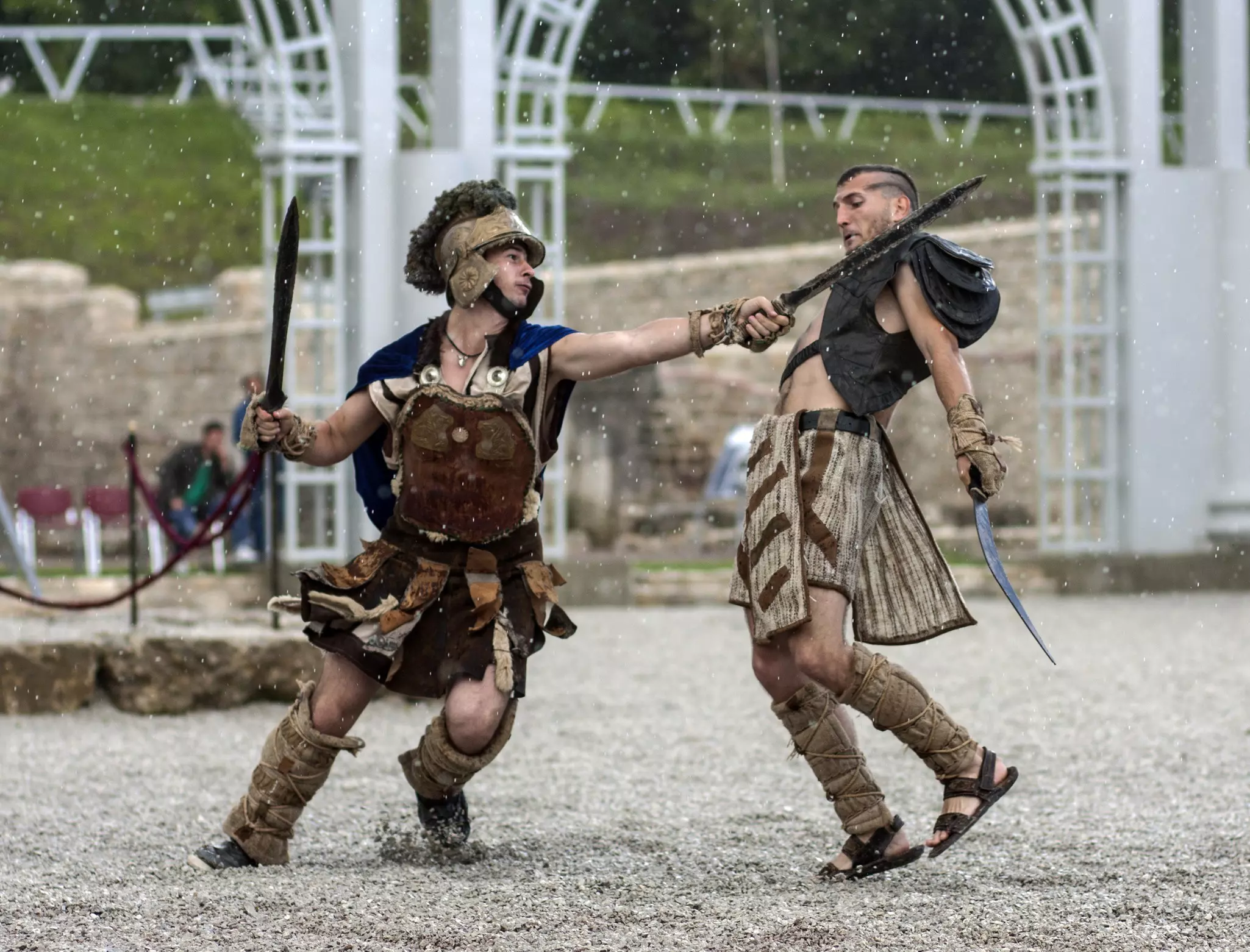 Costumed fans reenacting scenes from ancient Roman life can occasionally be spotted at Danube Limes sites © NurPhoto/Corbis via Getty Images