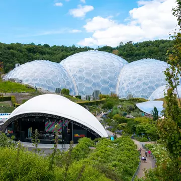 Head inside the Eden Project's futuristic biodomes for some wonderful displays of plants and flowers. Shutterstock