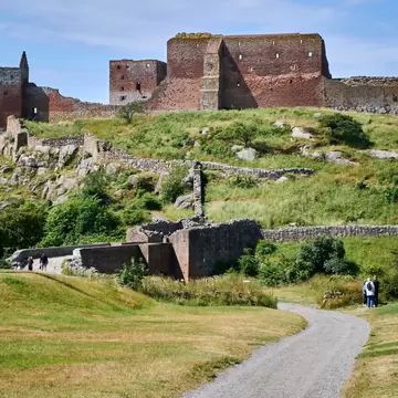 Hammershus is a medieval era fortification at Hammeren on the northern tip of the Danish island of Bornholm, Denmark.