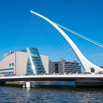 Samuel Becket Bridge, Dublin, Ireland. Robert Mullan/Shutterstock